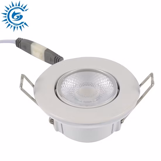 Downlight LED per interni da 7 W dimmerabile commutabile e resistente al fuoco 3CCT